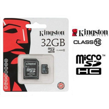 MICRO SD 32 GB CLASS 10 KINGSTON CON ADATTATORE 