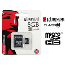 MICRO SD 8 GB CLASS 10 KINGSTON CON ADATTATORE 